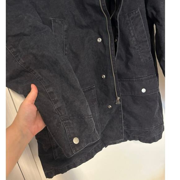 NWT Madewell Insulated Workwear Jacket In Night Vision Size Large - Picture 10 of 10